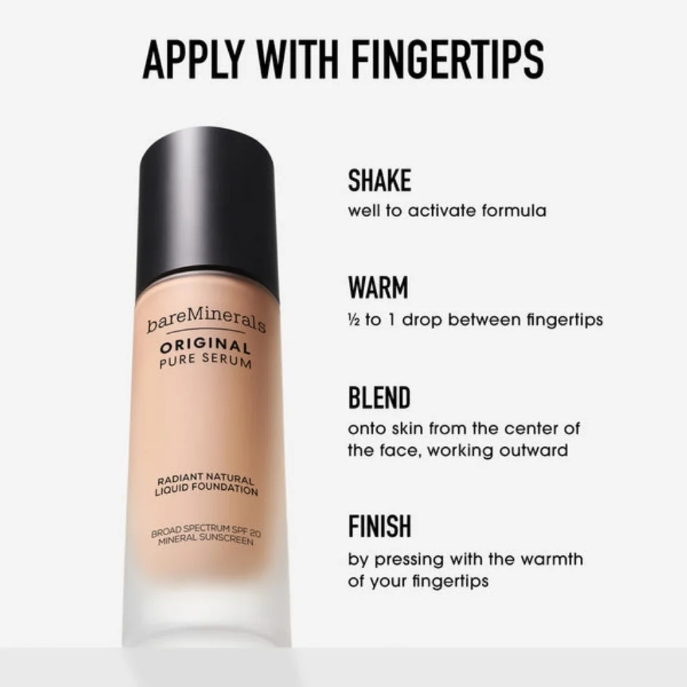 bareMinerals - ORIGINAL Pure Serum Radiant Foundation Mineral SPF20 Neutral2 - Picture 4 of 6